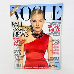 VOGUE Magazine July 2009 Sienna Miller Fall Fashion News