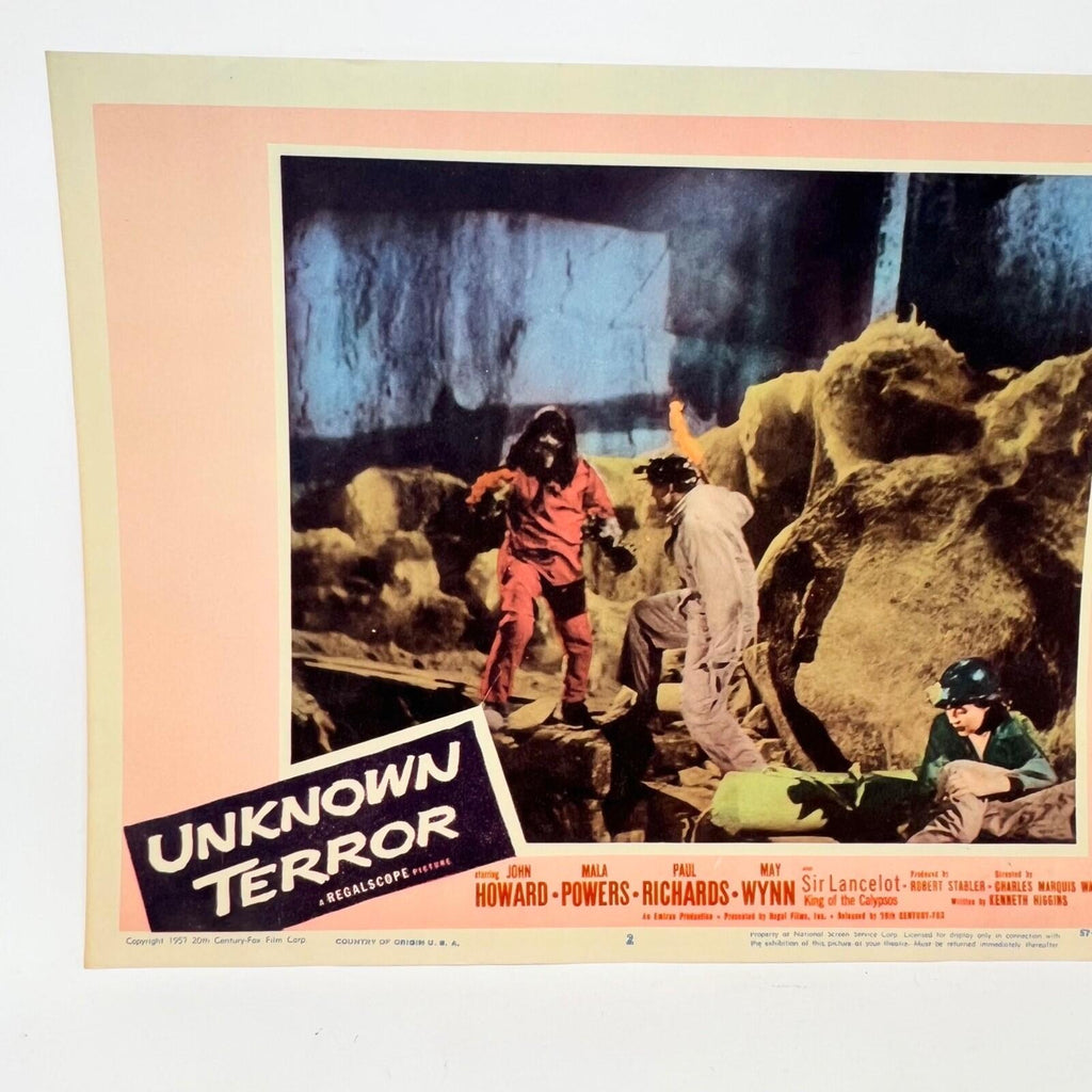 1957 Unknown Terror  Movie Lobby Card No.2