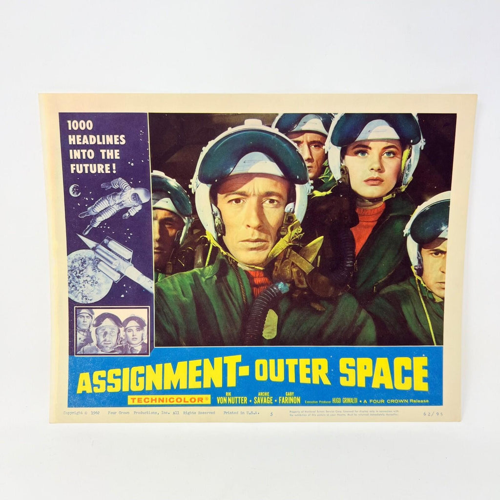 1962 Assignment - Outer Space  Movie Lobby Card No.5