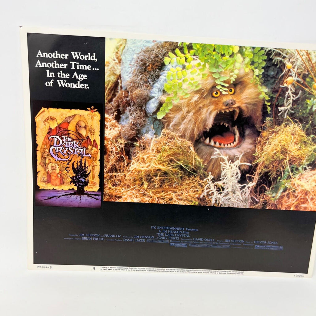 1982 The Dark Crystal Movie Sci-fi Lobby Card Poster No.8