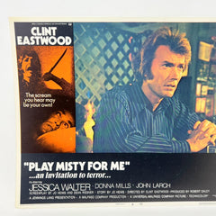 1971 Clint Eastwood Play Misty For Me Collectible Movie Lobby Card No.8