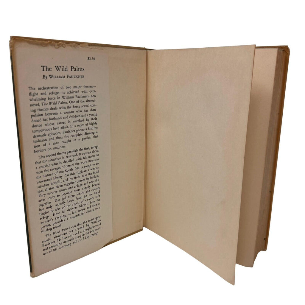 1939 The Wild Palms A Novel By William Faulkner First Printing Hardcover Book