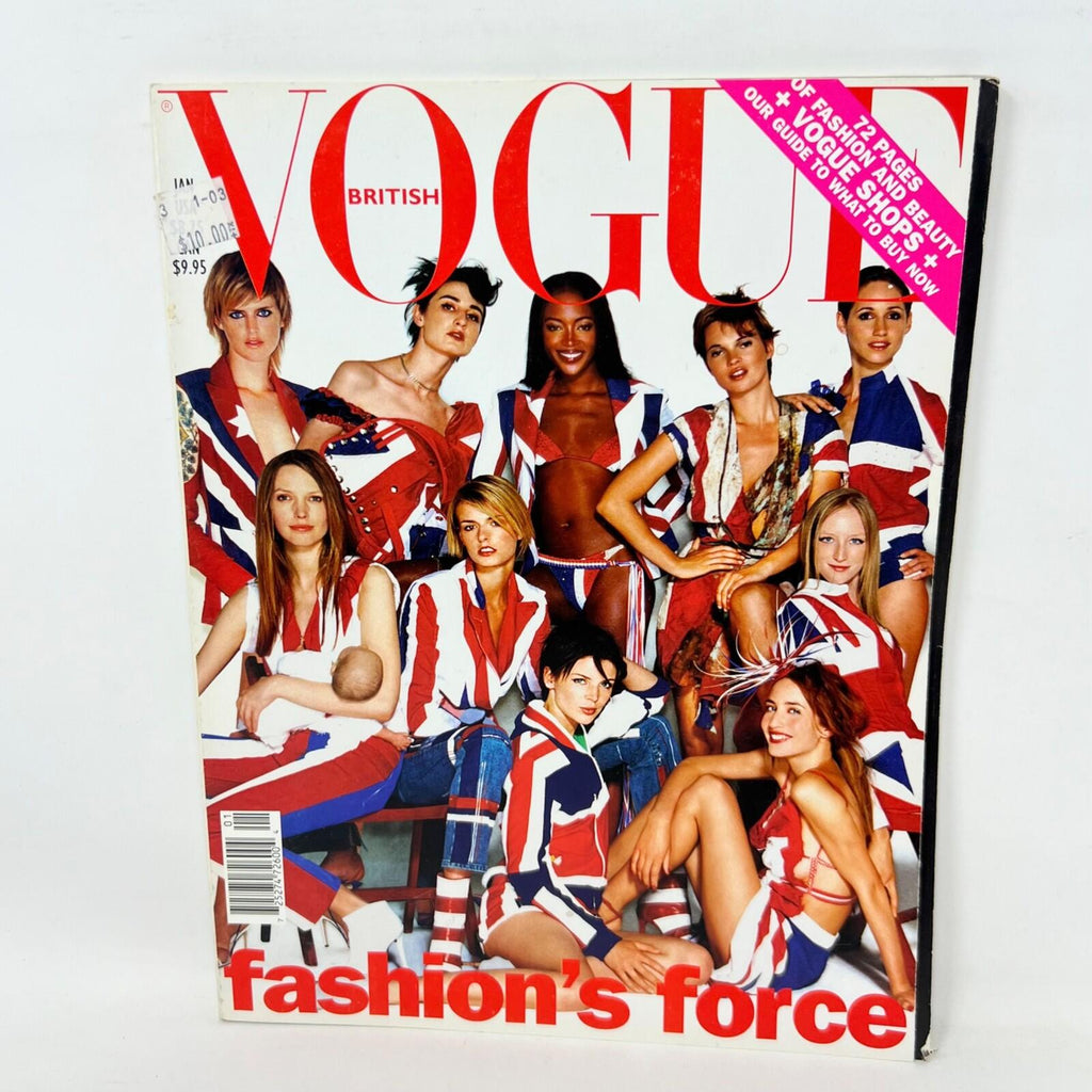 Vogue Magazine British January 2002 London Fashion Force  Magazine