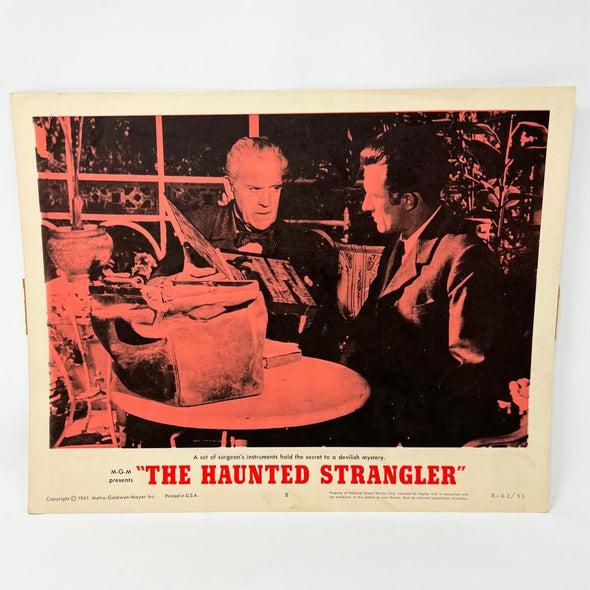 The Haunted Strangler Horror Movie Lobby Card Poster Set of 4