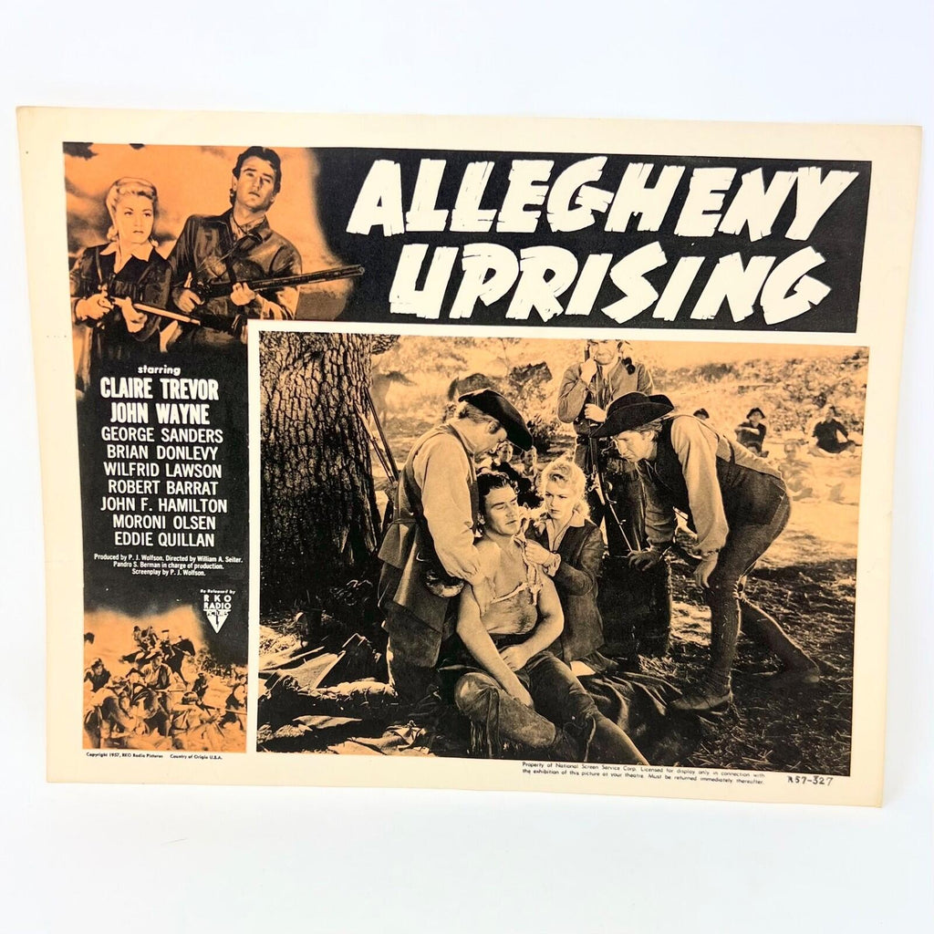 1957 Allegheny Uprising Original Movie Lobby Card Claire Trevor John Wayne d