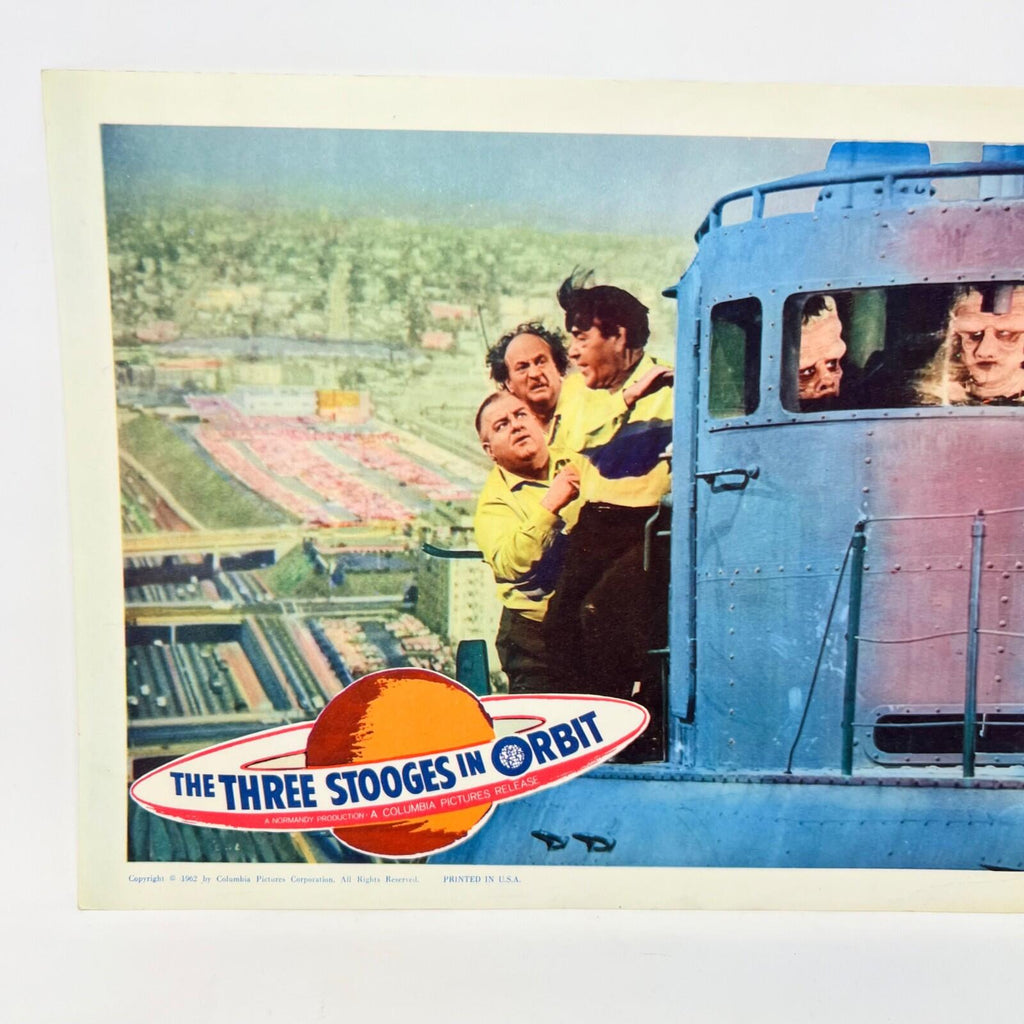 1962 The Three Stooges In Orbit Collectible Movie Lobby Card (f)
