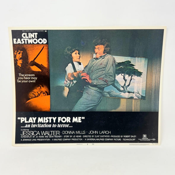 1971 Clint Eastwood Play Misty For Me Collectible Movie Lobby Card No.7