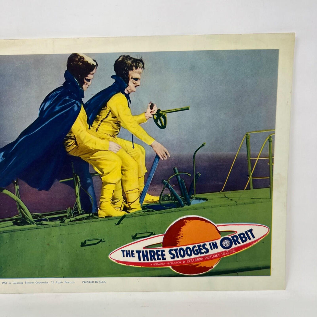 1962 The Three Stooges In Orbit Collectible Movie Lobby Card (g)