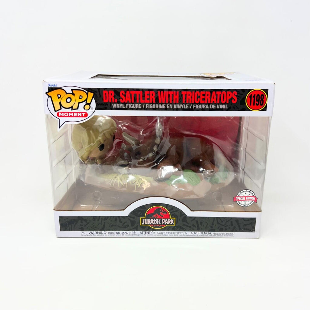 Funko Pop! Moments: Jurassic Park - Dr. Sattler with Triceratops Special Edition