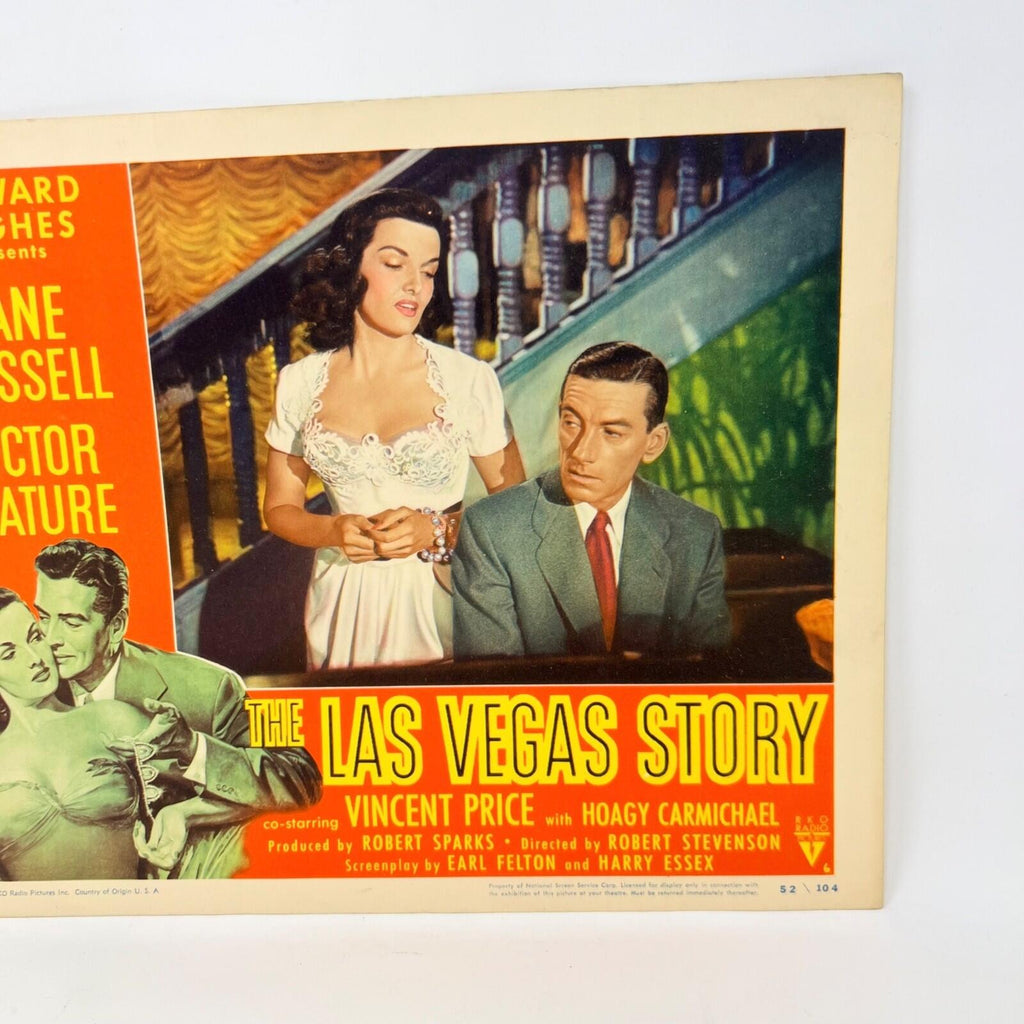 1952 The Las Vegas Story Movie Lobby Card Jane Russell Victor Mature  (B)