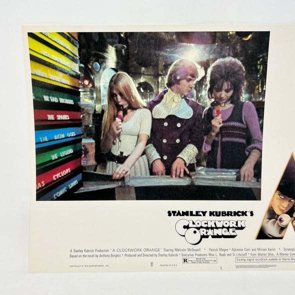 1972 Stanley Kubricks Clockwork Orange Horror Lobby Card Movie Posters No.5