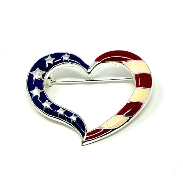 Vintage Avon American Flag Collectible Brooch Pin