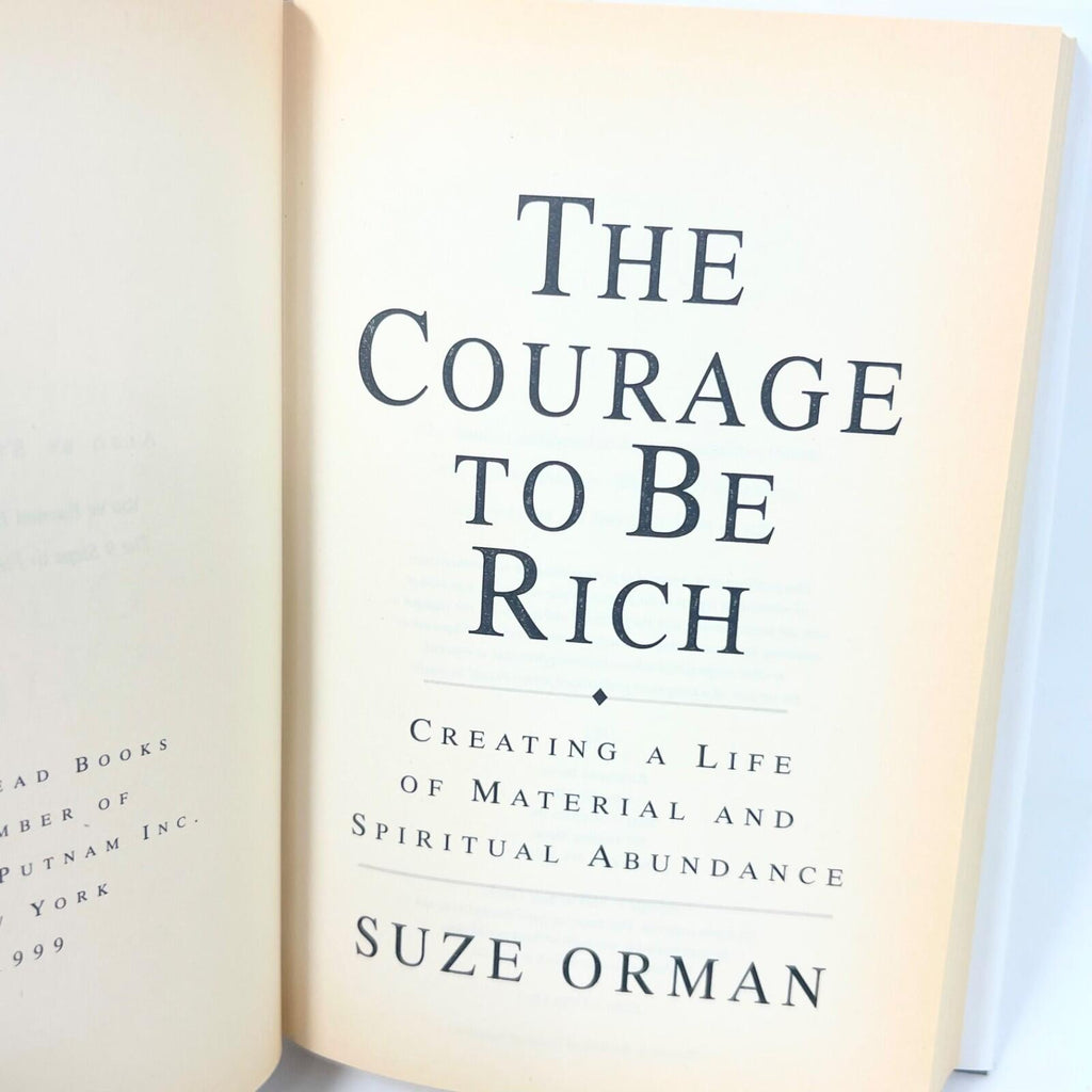 Suze Orman The Courage to be Rich hardcover
