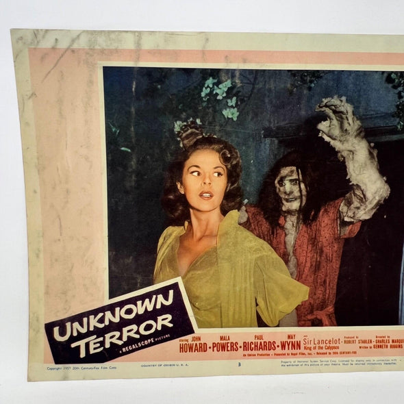 1957 Unknown Terror  Movie Lobby Card No.3