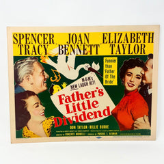 Father's Little Dividend Movie Lobby Card No.1 Spencer Tracy Elizabeth Taylor
