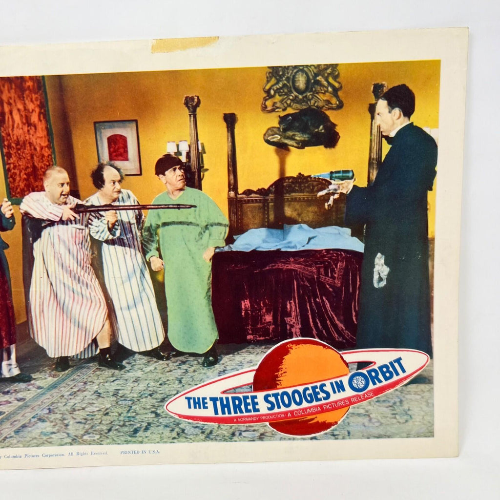1962 The Three Stooges In Orbit Collectible Movie Lobby Card (b)