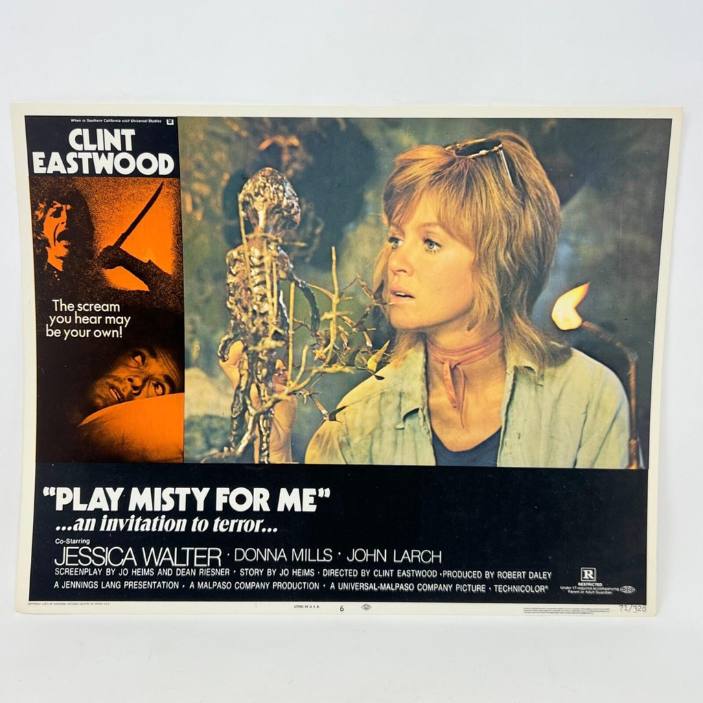 1971 Clint Eastwood Play Misty For Me Collectible Movie Lobby Card No.6
