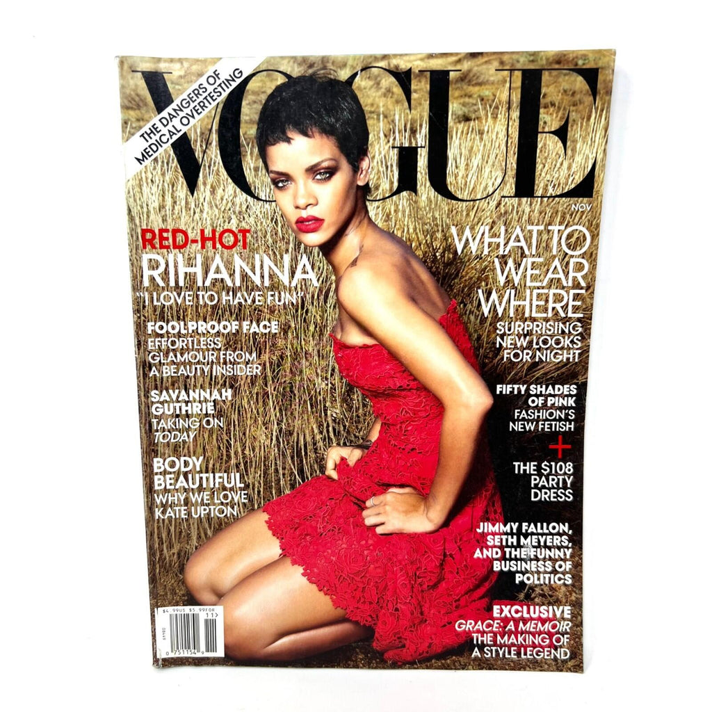 Vogue Magazine November 2012 Red-Hot Rihanna Cover