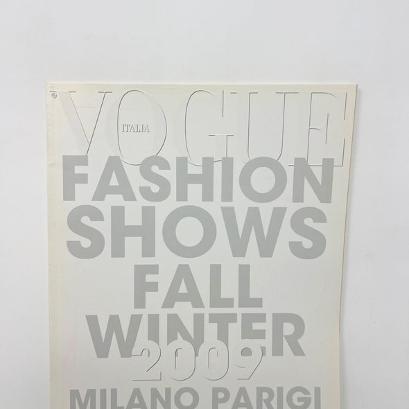 VOGUE Magazine Italy Fashion Shows Fall Winter July 2009 Dossier