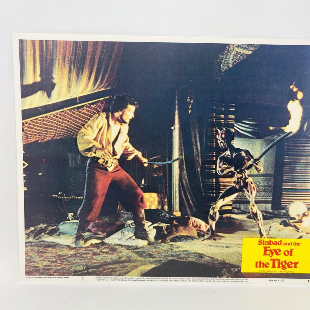 1977 Simbad and The Eye of the Tiger Collectible Movie Lobby Card No.3