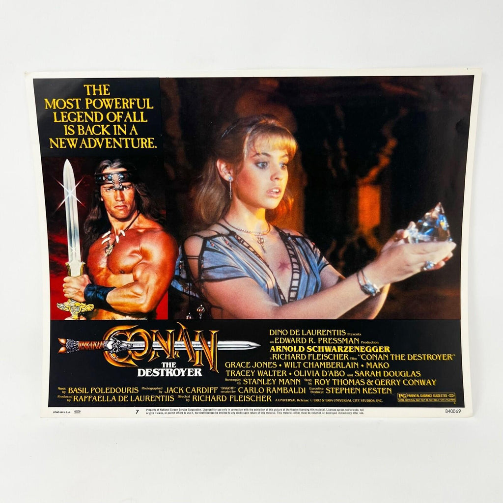 Connan The Destroyer Scifi Collectible movie Lobby Card set of 8