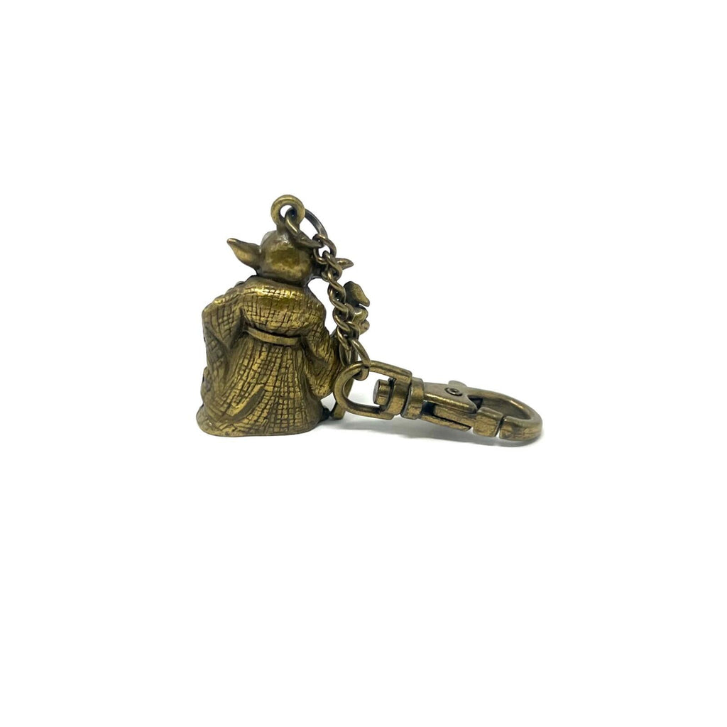 Star Wars Yoda Keychain 1997 Gold Metal