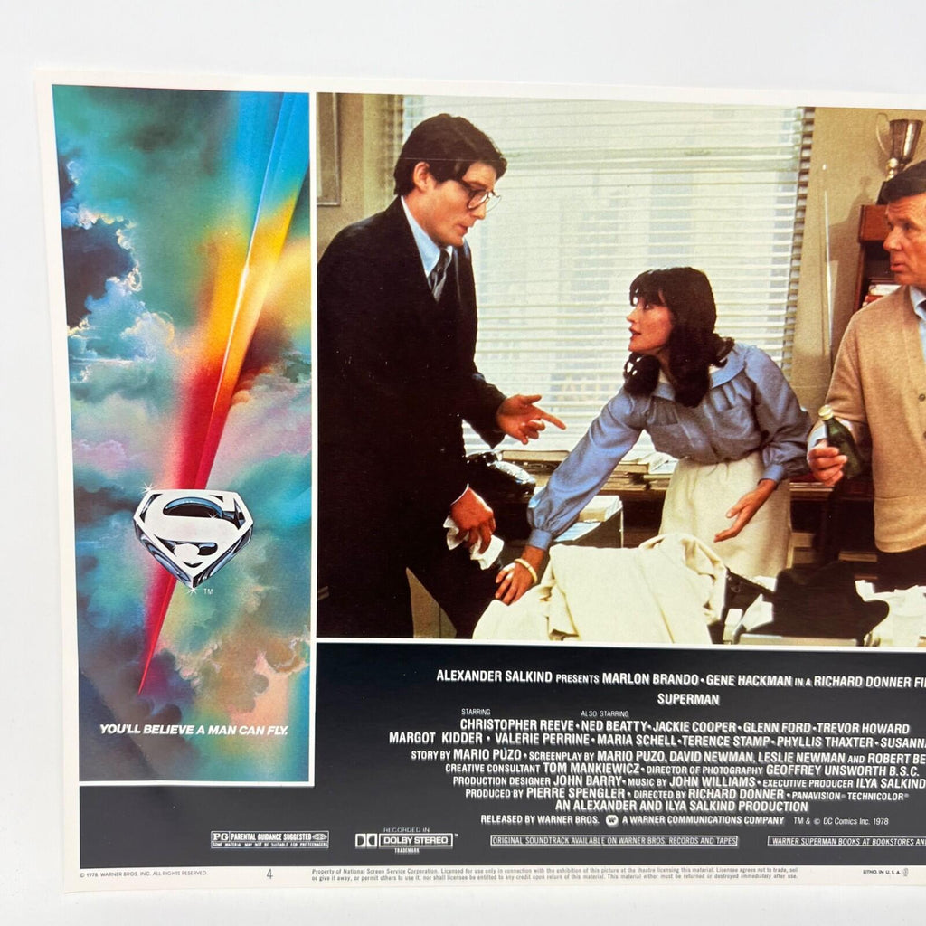 1979 Superman Collectible Movie Lobby Card No.4 Christopher Reeve