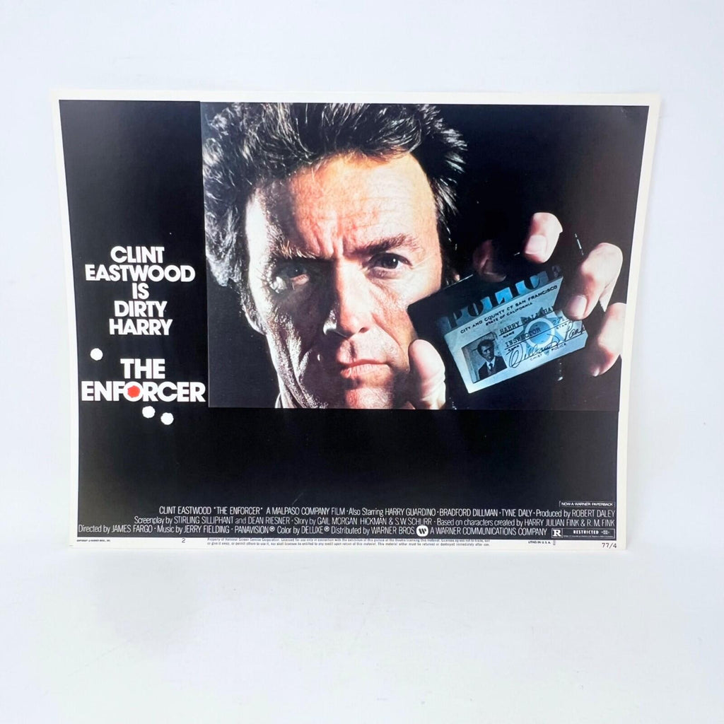 Clint Eastwood Is Dirty Harry The Enforcer Collectible movie Lobby Card No.2