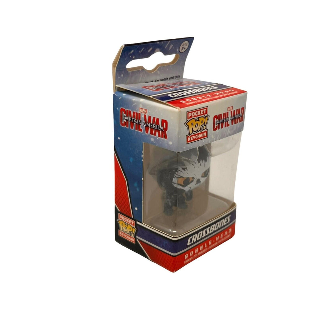 Funko Pocket Keychain Marvel Civil War Captain Ameirca Crossbones Bobble-Head