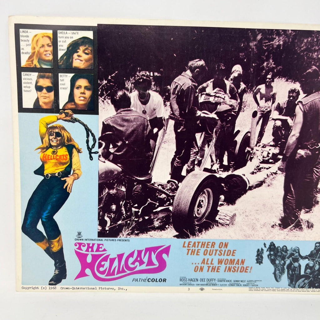 1968 The Hellcats Collectible Movie Lobby Card No.3