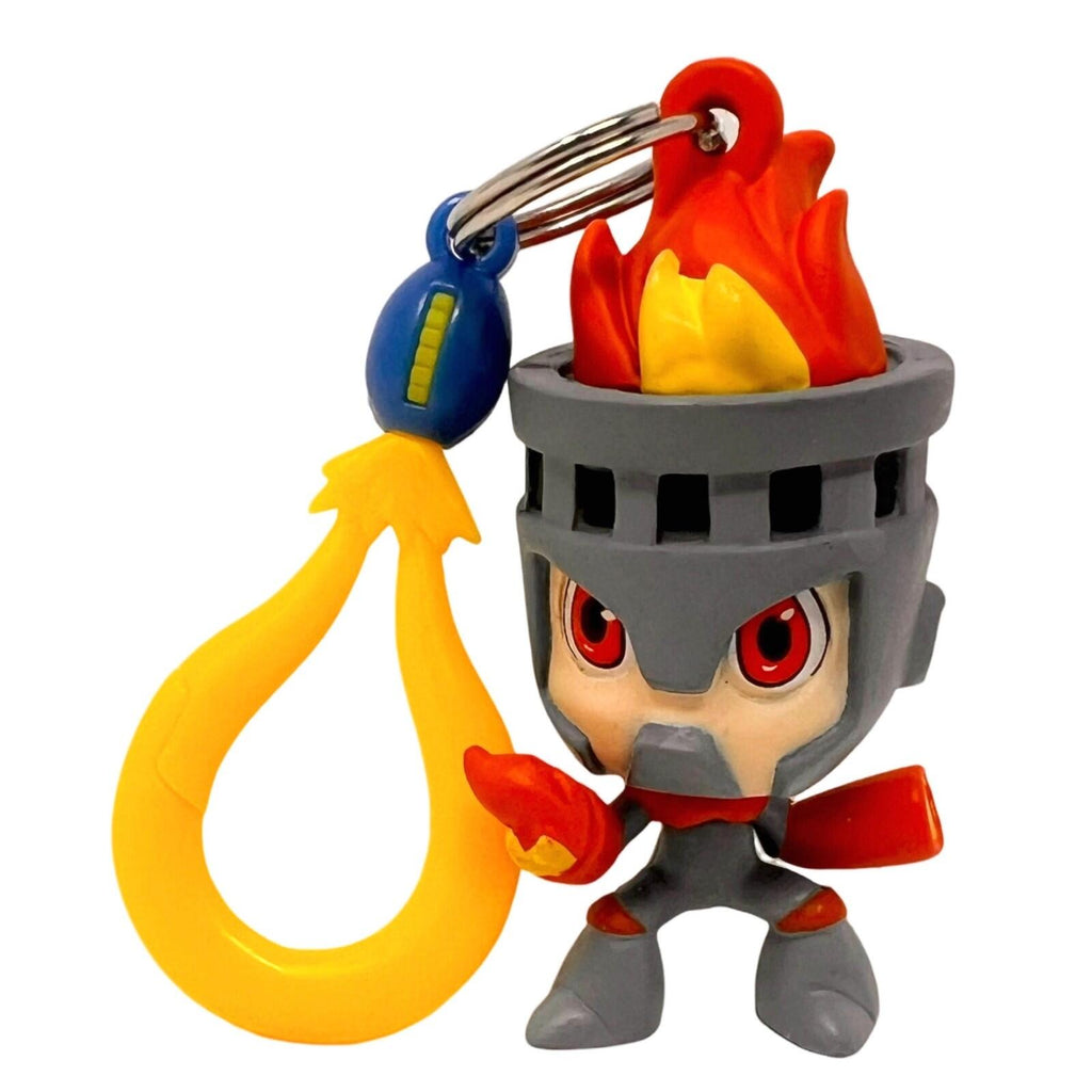 Mega Man Fire ManBackpack Hanger Mini Figure  Keychain