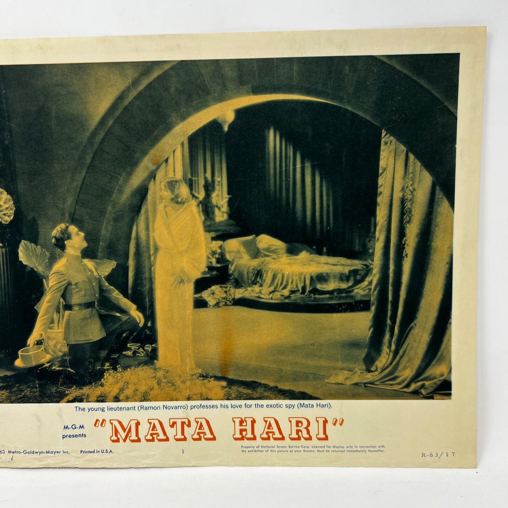 1963 MGM Mata Hari Collectible movie Lobby Card