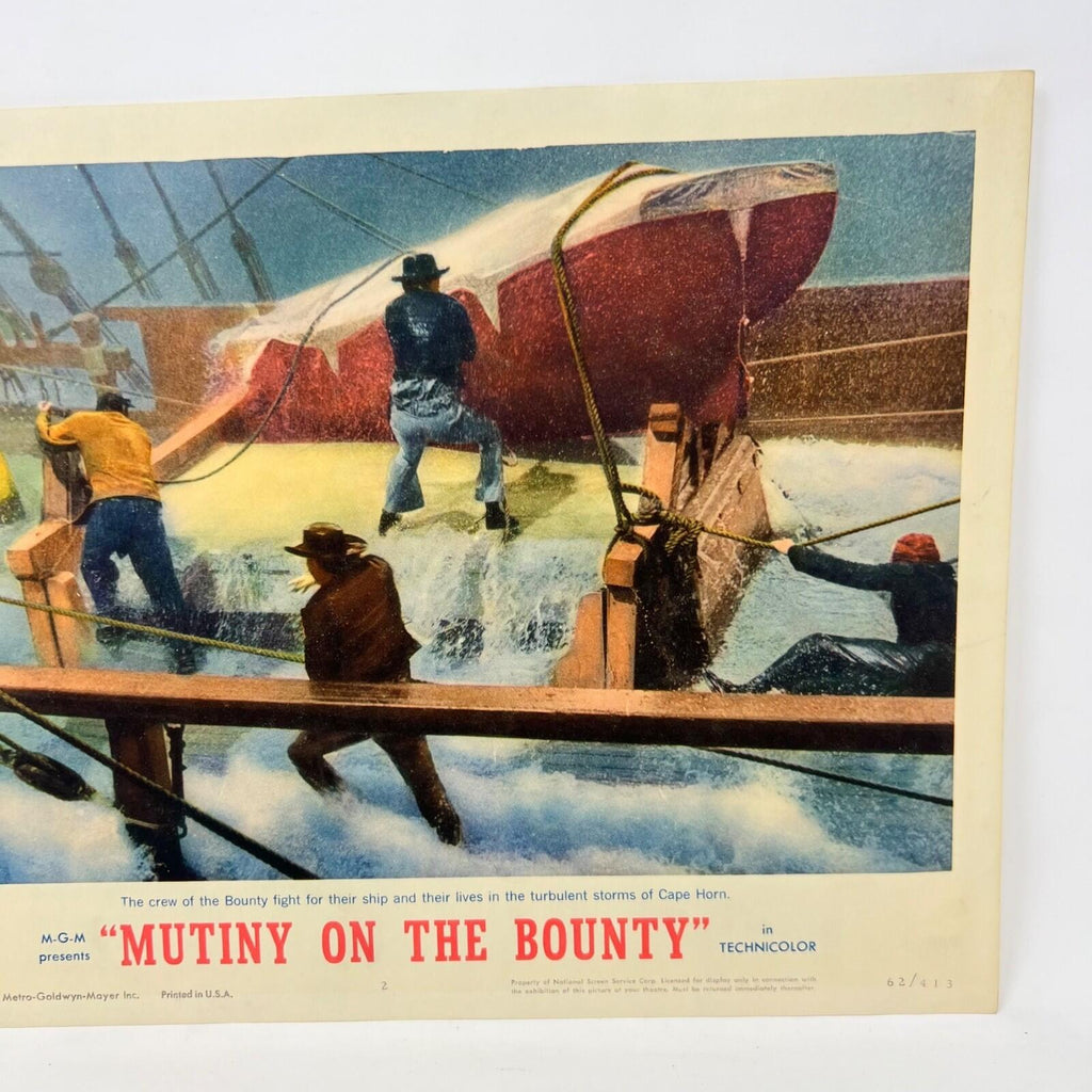 1963 Mutiny On The Bounty Collectible Movie Lobby Card No.2
