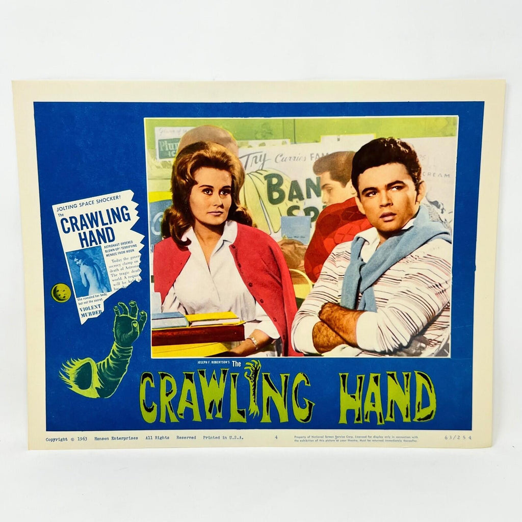 1963 Crawling Hand Collectible movie Lobby Card Set of 8