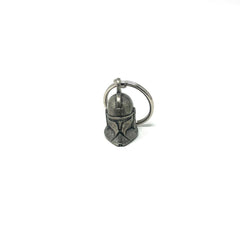 Star Wars Clone Trooper Helmet Pewter Miniature Metal Figurine Keychain