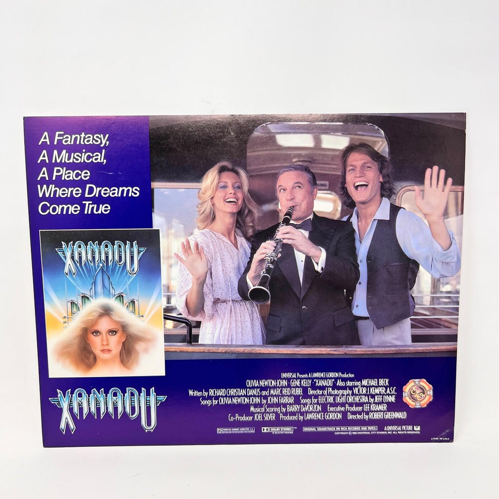 1980 Xanadu Original Movie Lobby Card Set 9 with Cover folder