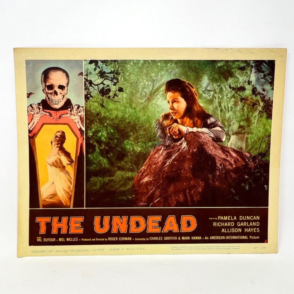 1957 The Undead Movie Lobby Card Pamela Duncan Richard Garland Alison Hayes (c)