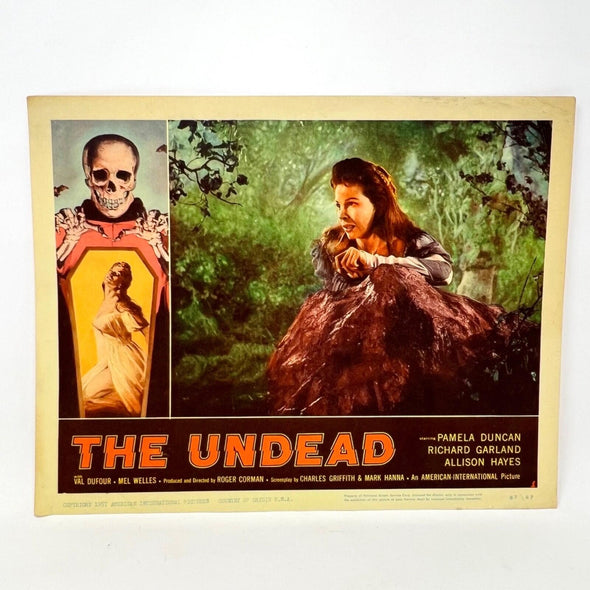 1957 The Undead Movie Lobby Card Pamela Duncan Richard Garland Alison Hayes (c)