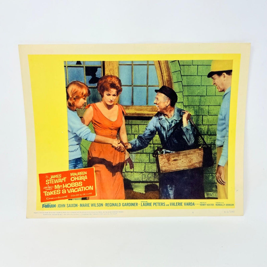 1962 Mr. HObbs Takes A Vacation  Lobby Card Movie Poster No.4