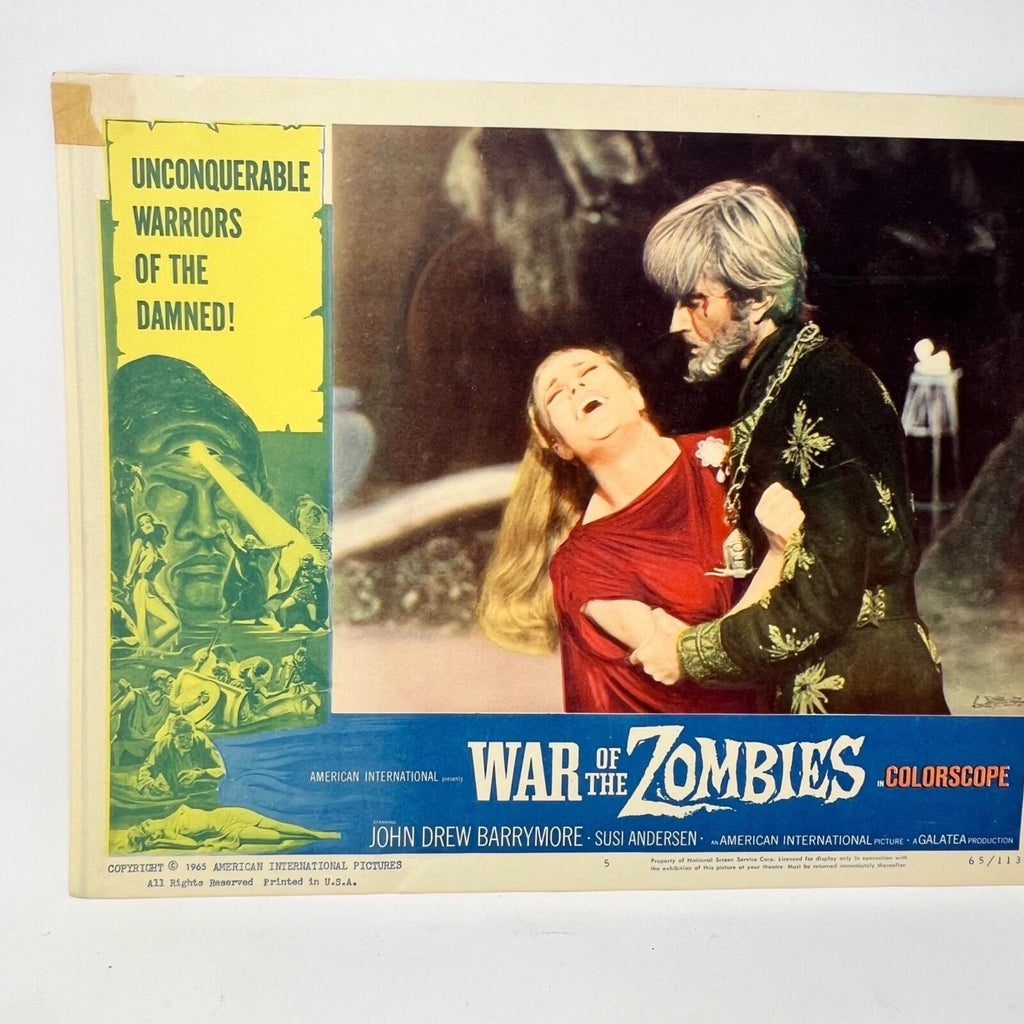 1965 War Of The Zombies Collectible  Movie Lobby Card No.5