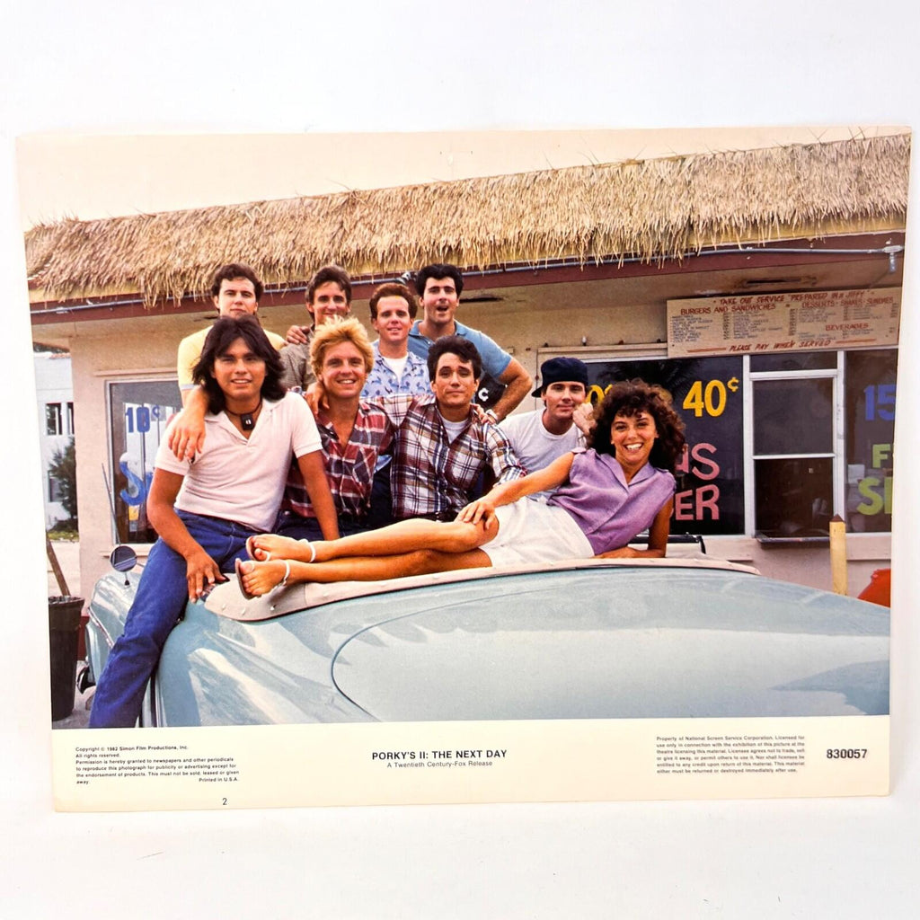 1982 Porkys' II The Next Day  Set of 3 Original Movie Lobby Cards