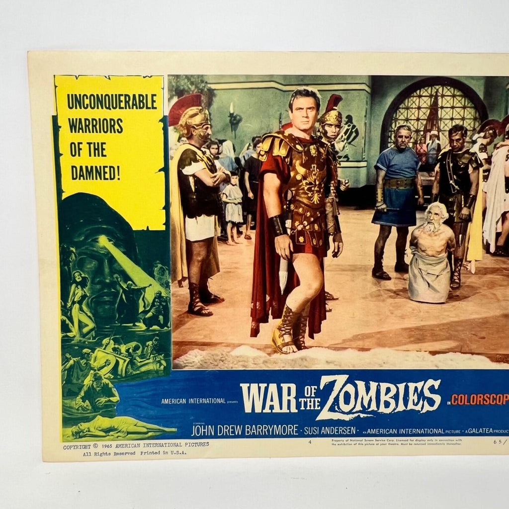 1965 War Of The Zombies Collectible  Movie Lobby Card No.4