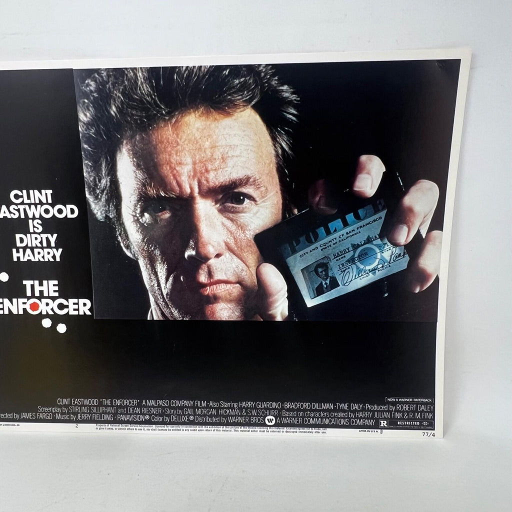 Clint Eastwood Is Dirty Harry The Enforcer Collectible movie Lobby Card No.2