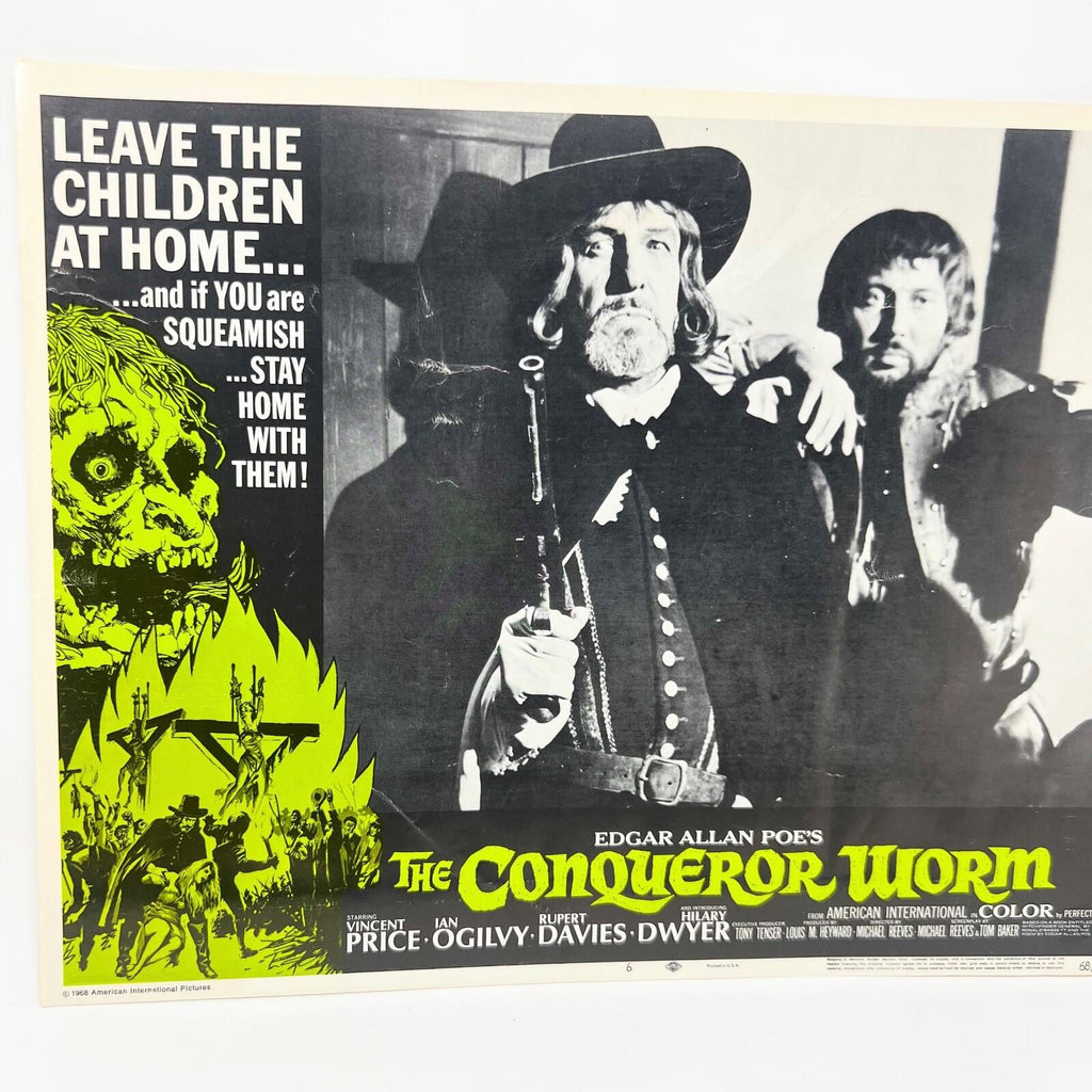 1968 The Conqueror Worm Collectible movie Lobby Card No.6