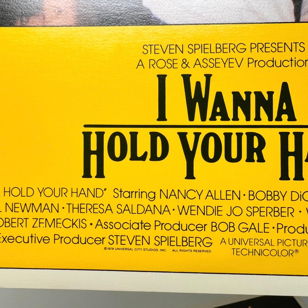 1978 I Wanna Hold your Hand Collectible Movie Lobby Card No.a