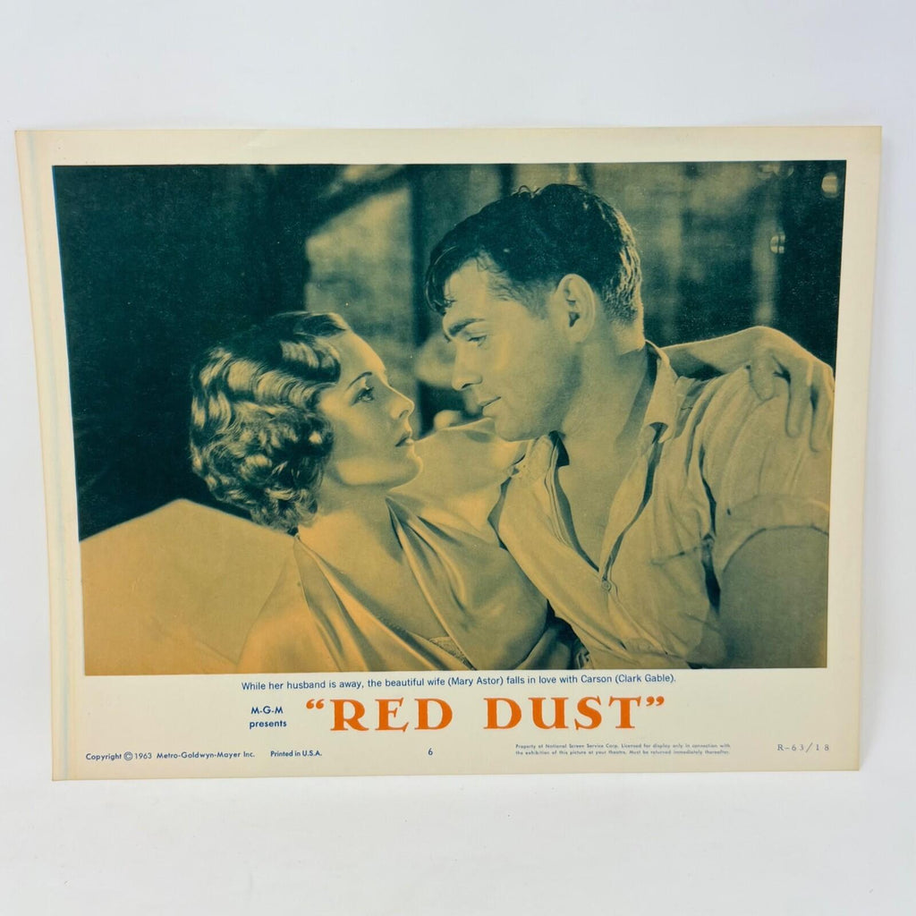 1963 Red Dust Collectible Movie Lobby Card No.6