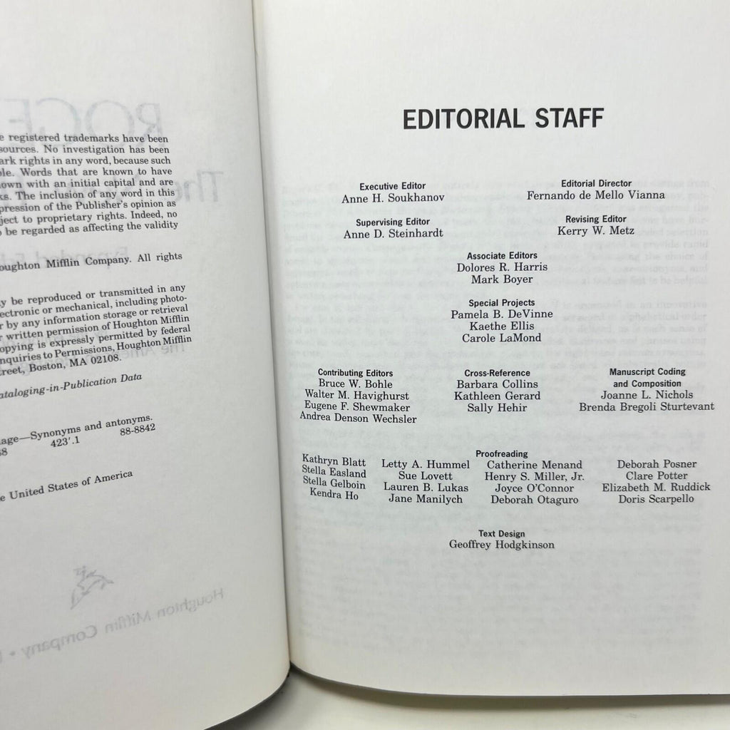 Roget'sII The New Thesaurus Hardcover
