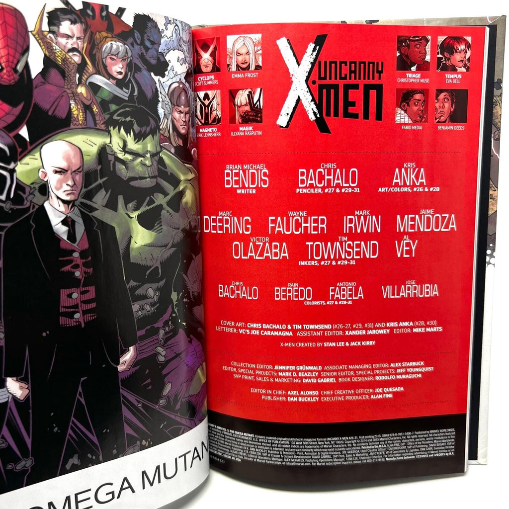 Marvel Now Uncanny X-Men - The Omega Mutant by Brian Bendis (Hardcover, 2015)