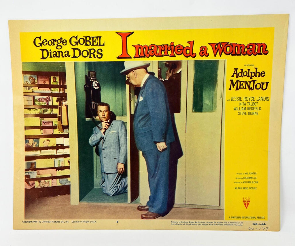 1958 I married A Woman Lobby Cards Set of 8 Movie Posters