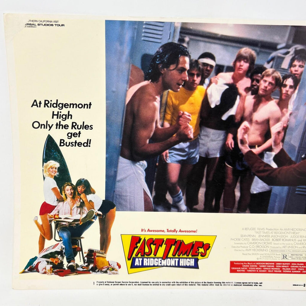 1982 Fast Times At Ridgemont High Collectible  Movie Lobby Card No.1
